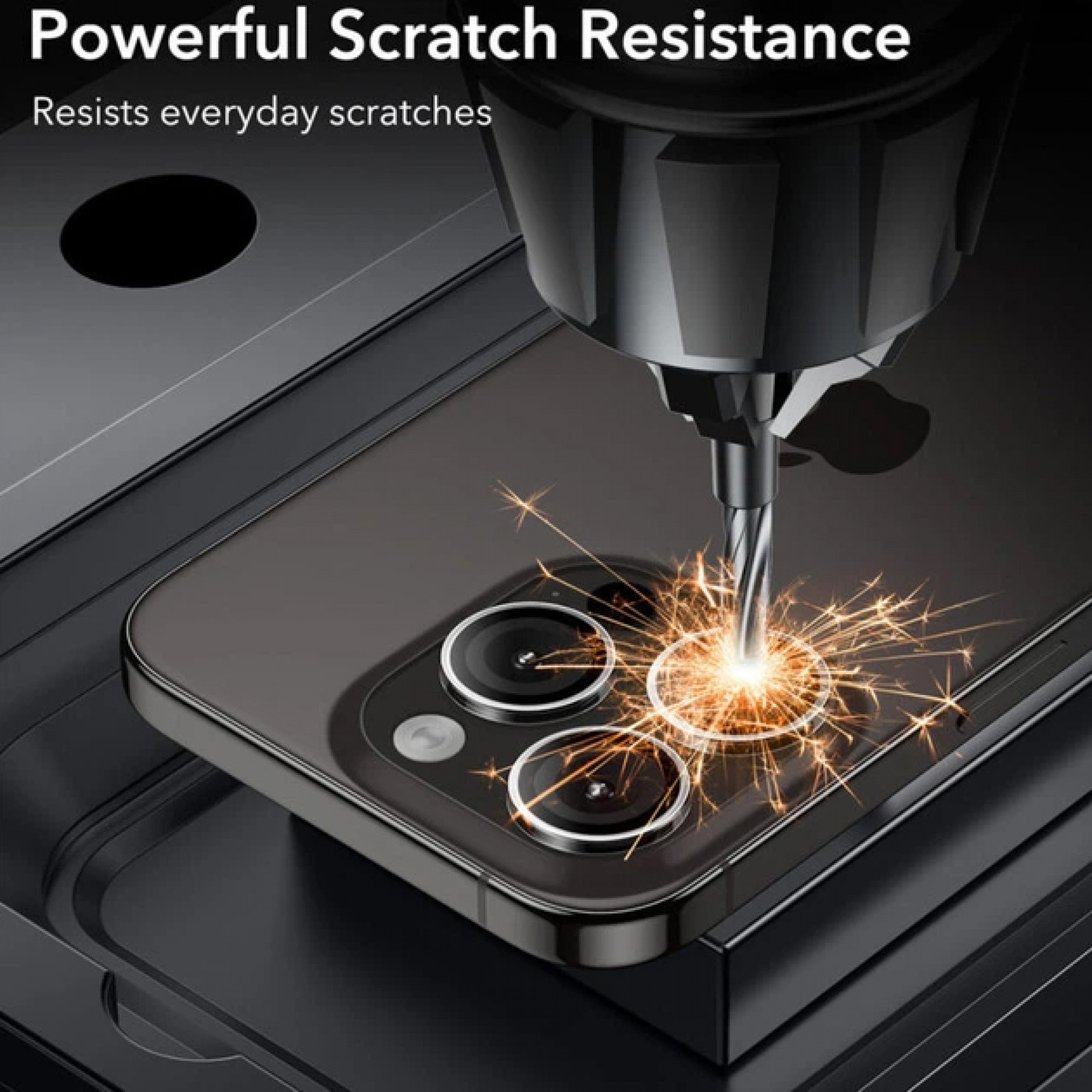 Защитное стекло Monblan для камеры iPhone 16 Pro/16 Pro Max Metal Ring Series (Silvery)